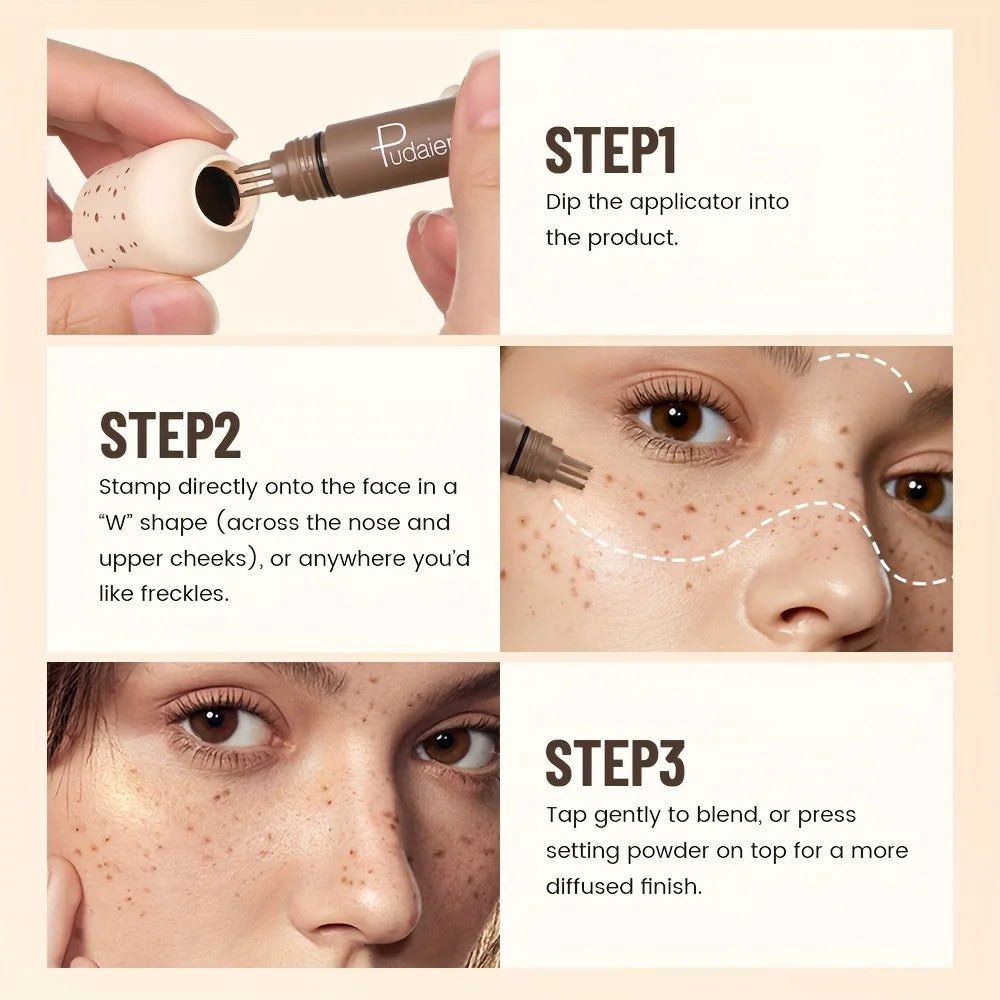 Aura Sunkissed Freckle Stamp - Natural Faux Freckle Pen - Glow Labs USA - 5