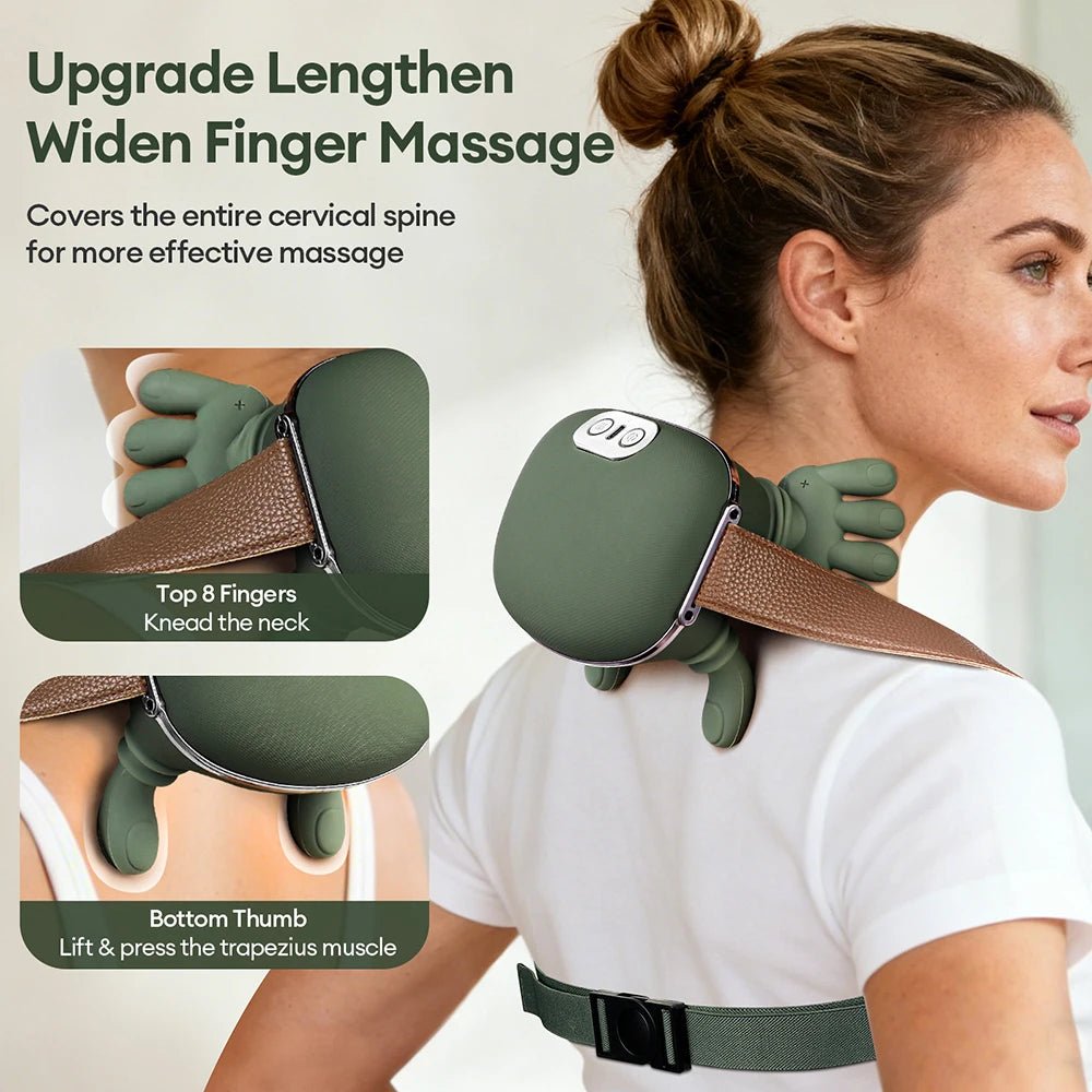 AuraKnead™ 4D Bionic Neck Massager - Neck & Shoulder Massager - Glow Labs USA - 3