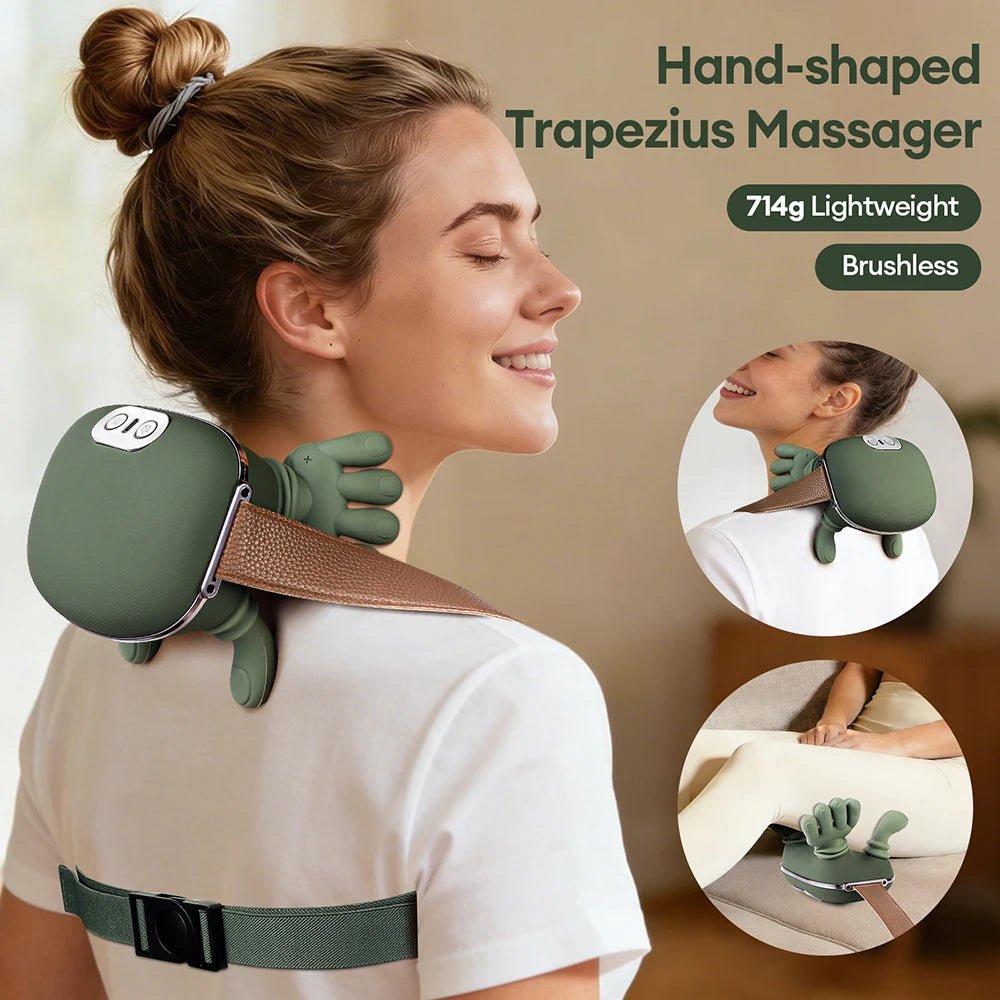 AuraKnead™ 4D Bionic Neck Massager - Neck & Shoulder Massager - Glow Labs USA - 7