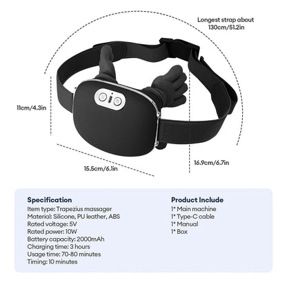 AuraKnead™ 4D Bionic Neck Massager - Neck & Shoulder Massager - Glow Labs USA - 21