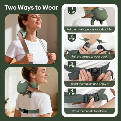AuraKnead™ 4D Bionic Neck Massager - Neck & Shoulder Massager - Glow Labs USA - 6