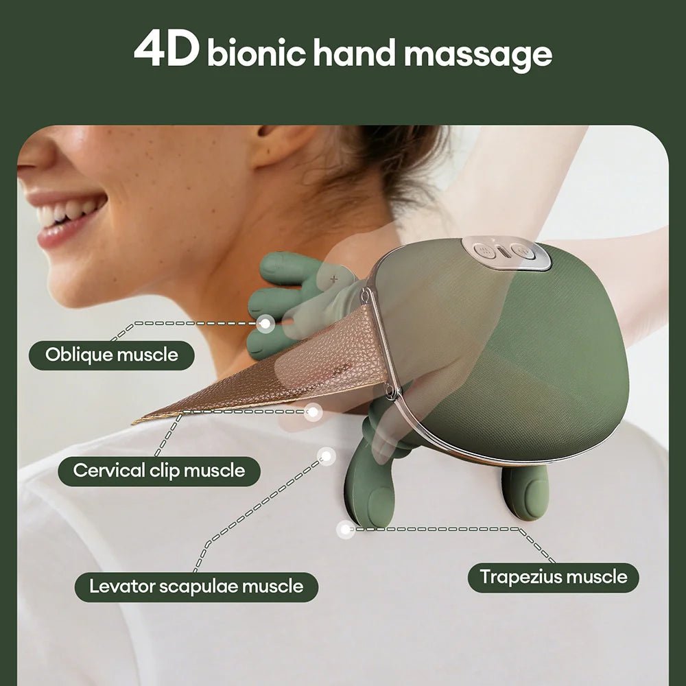 AuraKnead™ 4D Bionic Neck Massager - Neck & Shoulder Massager - Glow Labs USA - 5