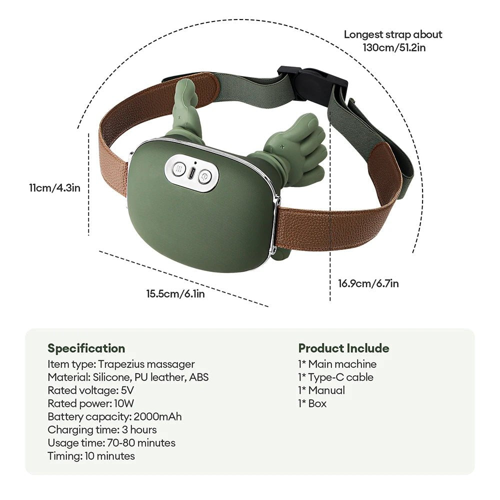 AuraKnead™ 4D Bionic Neck Massager - Neck & Shoulder Massager - Glow Labs USA - 19