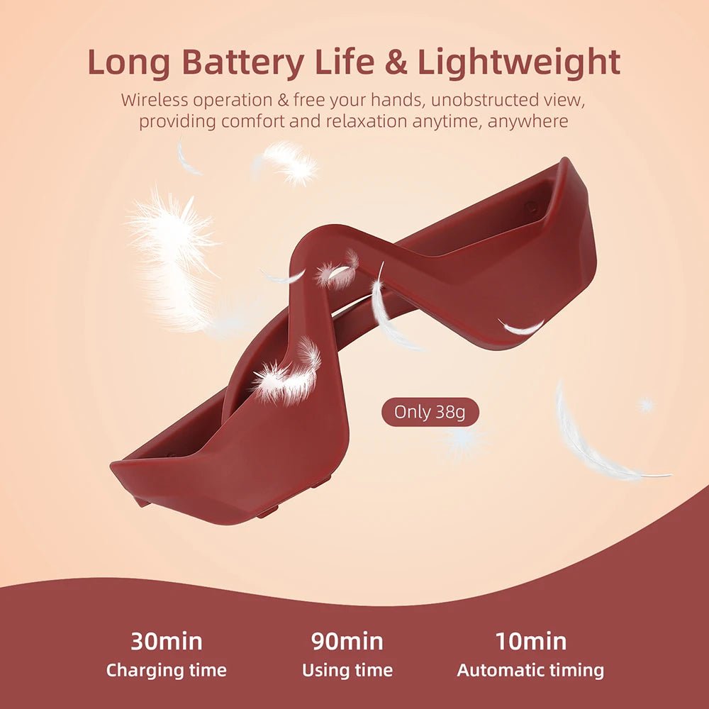 AuraRelieve™ Red Light Under-Eye Massager Glasses - Glow Labs USA - 5
