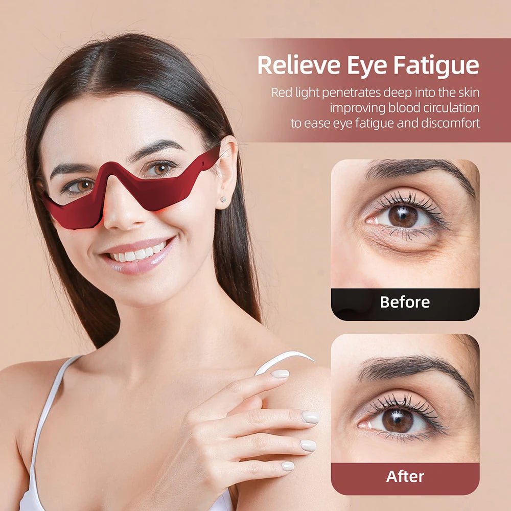 AuraRelieve™ Red Light Under-Eye Massager Glasses - Glow Labs USA - 11