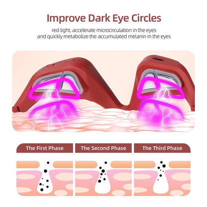 AuraRelieve™ Red Light Under-Eye Massager Glasses - Glow Labs USA - 3