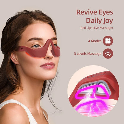 AuraRelieve™ Red Light Under-Eye Massager Glasses - Glow Labs USA - 7