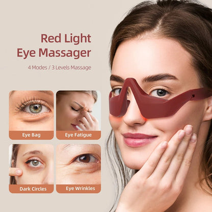 AuraRelieve™ Red Light Under-Eye Massager Glasses - Glow Labs USA - 1