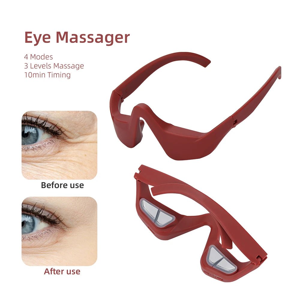 AuraRelieve™ Red Light Under-Eye Massager Glasses - Glow Labs USA - 8