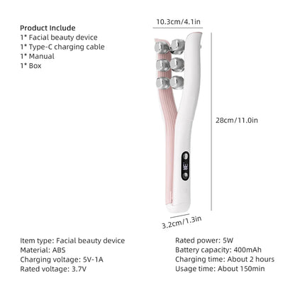 AuraSculpt™ V-Shape Microcurrent Face Sculpting Roller - Glow Labs USA - 17