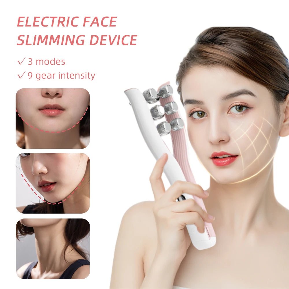 AuraSculpt™ V-Shape Microcurrent Face Sculpting Roller - Glow Labs USA - 7