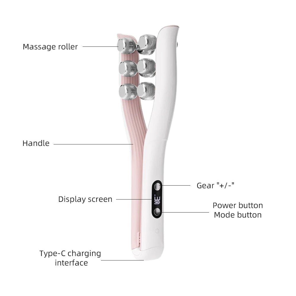 AuraSculpt™ V-Shape Microcurrent Face Sculpting Roller - Glow Labs USA - 16