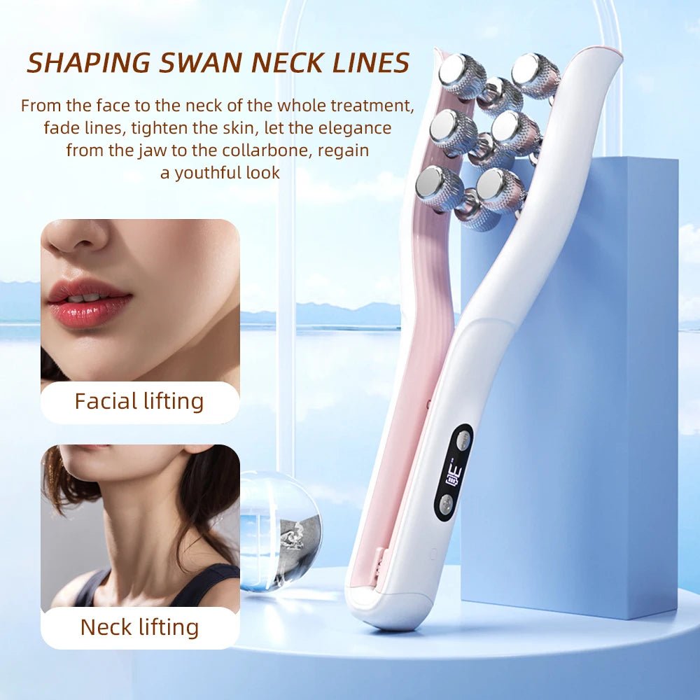 AuraSculpt™ V-Shape Microcurrent Face Sculpting Roller - Glow Labs USA - 13