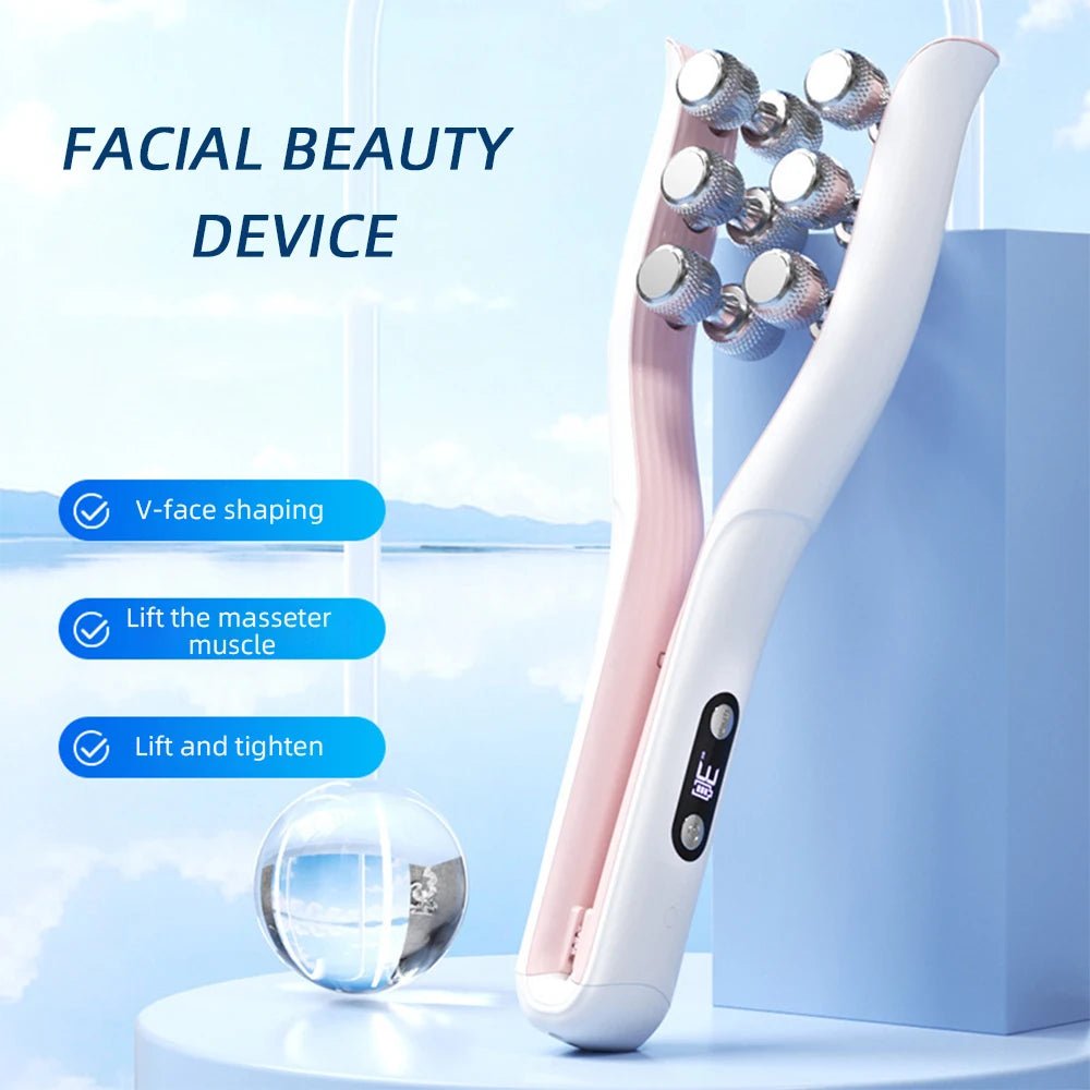 AuraSculpt™ V-Shape Microcurrent Face Sculpting Roller - Glow Labs USA - 8