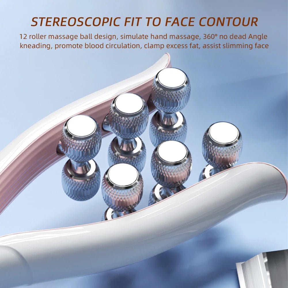 AuraSculpt™ V-Shape Microcurrent Face Sculpting Roller - Glow Labs USA - 6