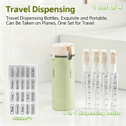 HydroPack™ 4-in-1 Leak-Proof Travel Bottle - Glow Labs USA