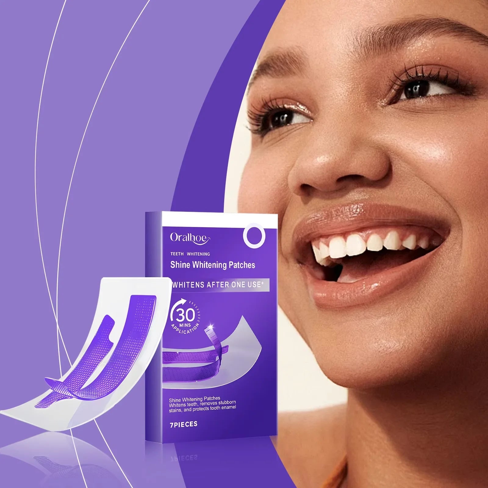 SmileGlow™ V34 Teeth Whitening Strips - Glow Labs USA