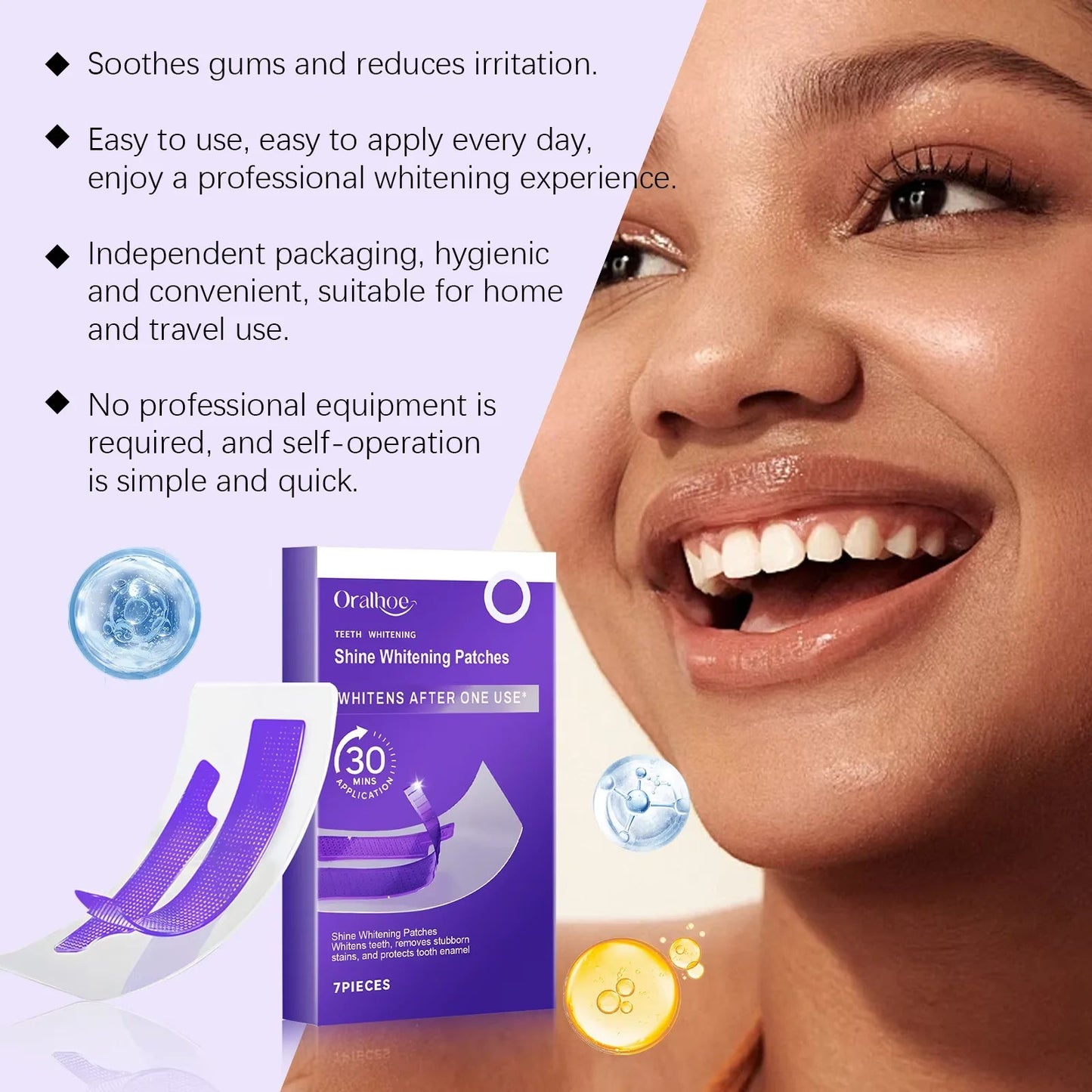 SmileGlow™ V34 Teeth Whitening Strips - Glow Labs USA