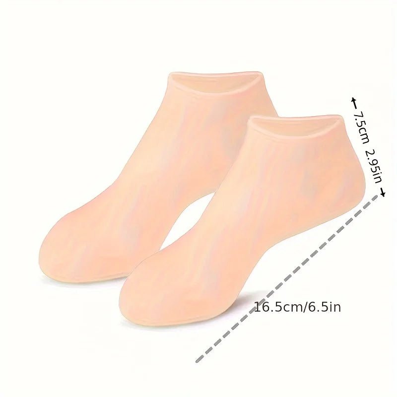 SolesGlow™ Premium Silicone Moisturizing Socks - Glow Labs USA