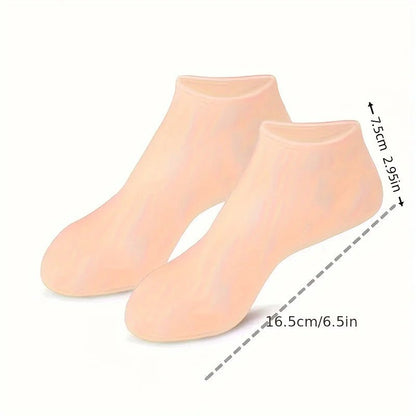 SolesGlow™ Premium Silicone Moisturizing Socks - Glow Labs USA