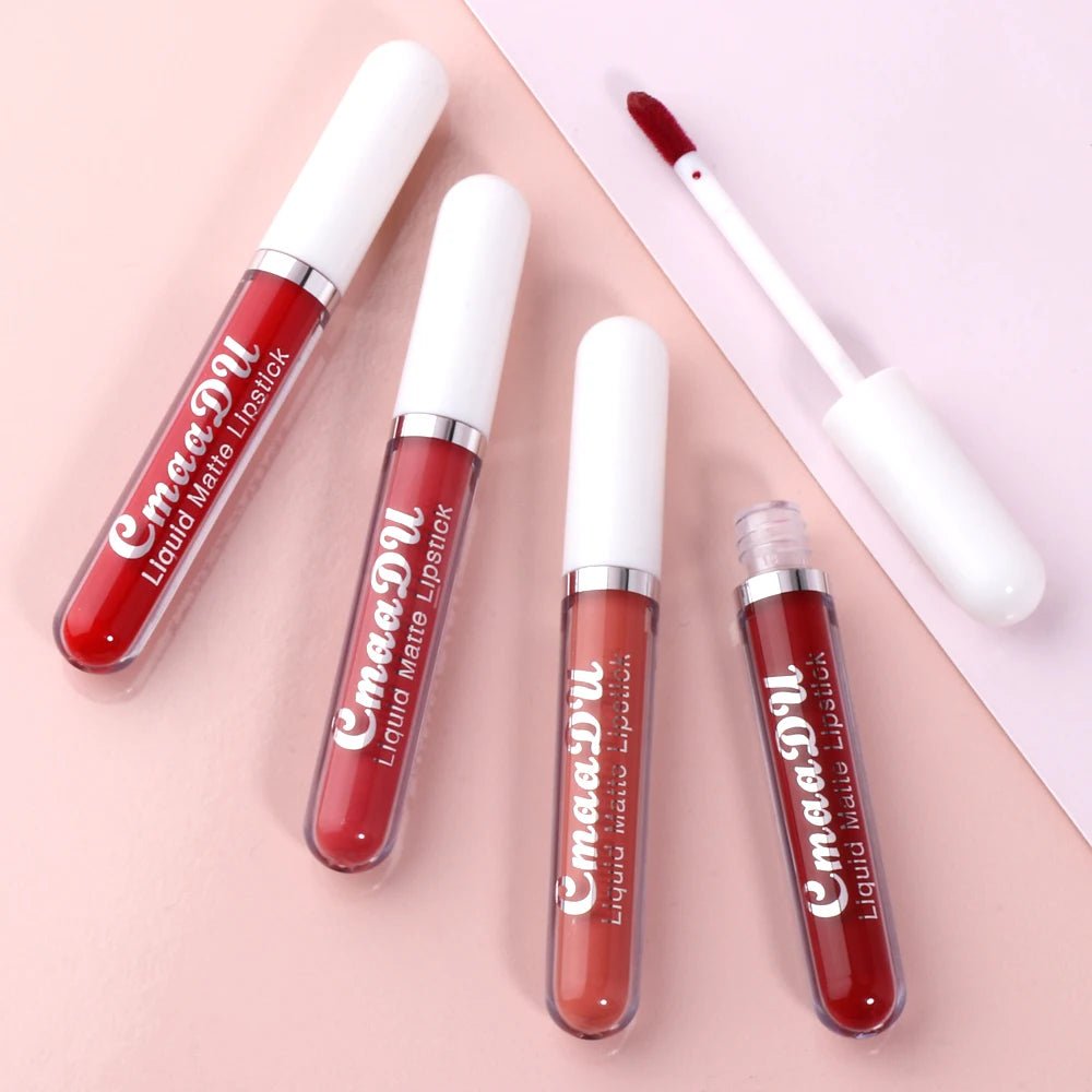 VelvetStay™ 6-Piece Liquid Matte Lipstick Set - Glow Labs USA